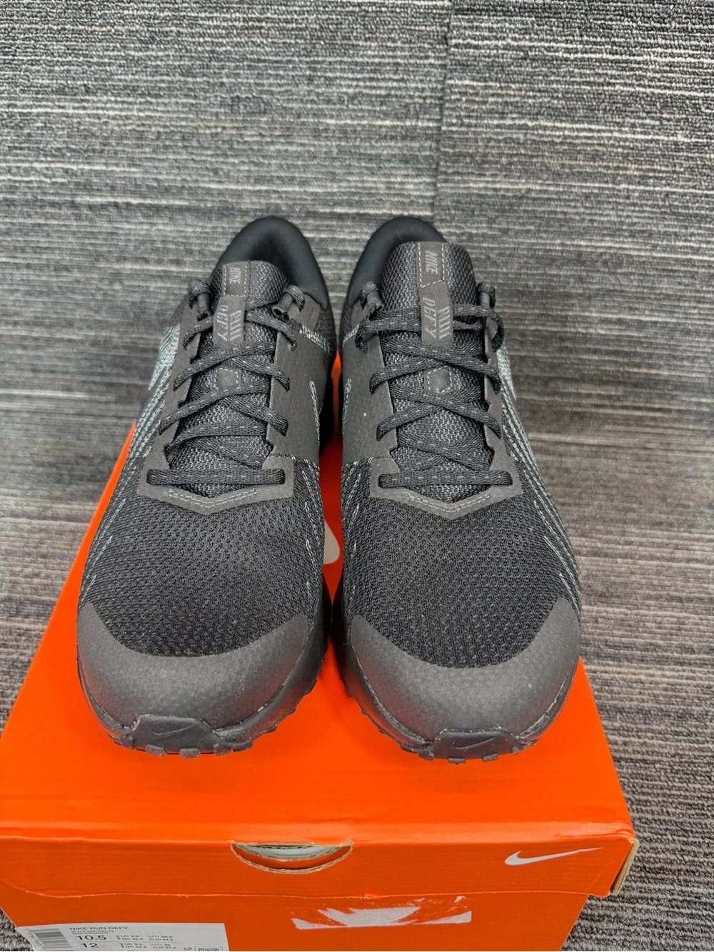 Nike Run Defy Black/Anthracite Running Shoes - Men’s 10.5 New HM9594 002